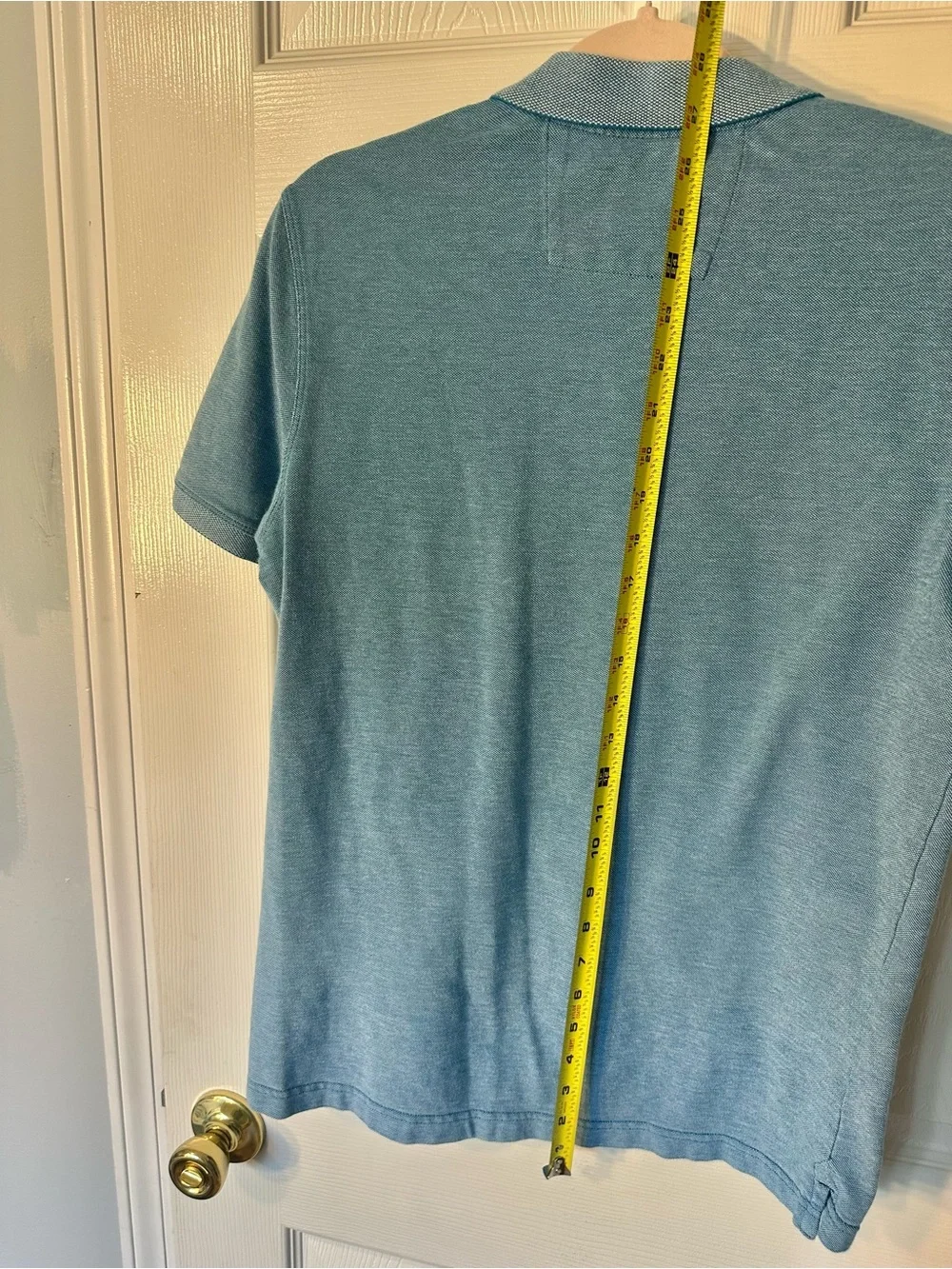 Banana Republic Men's M Heathered Sky Blue Polo